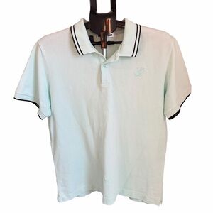 Alexander McQueen Mint Green Polo with Black Trim – Size XXL